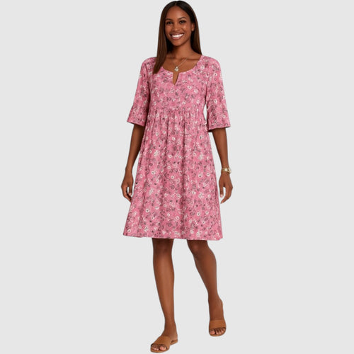 Tamara | Dames Zomer Jurk | Midi met Bloemenprint