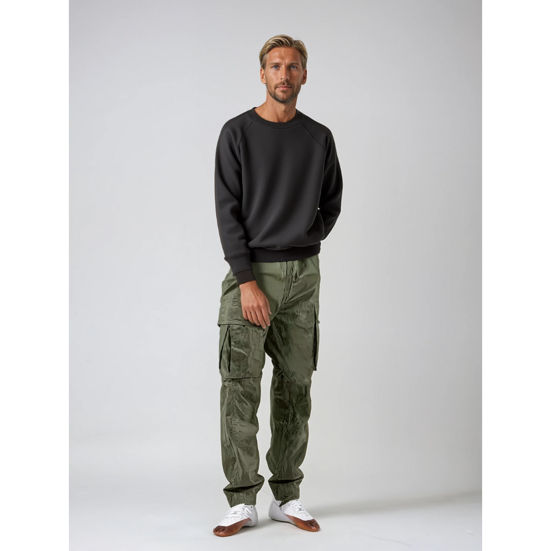 Sven | Heren Cargo Broek met Zijzakken | Comfortabele Pasvorm