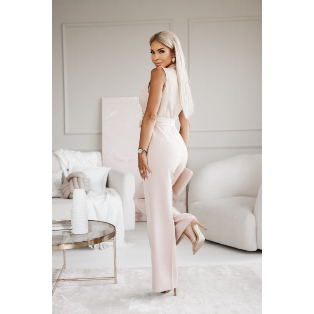 Nina | Dames Jumpsuit | Luchtige Stof met Strik