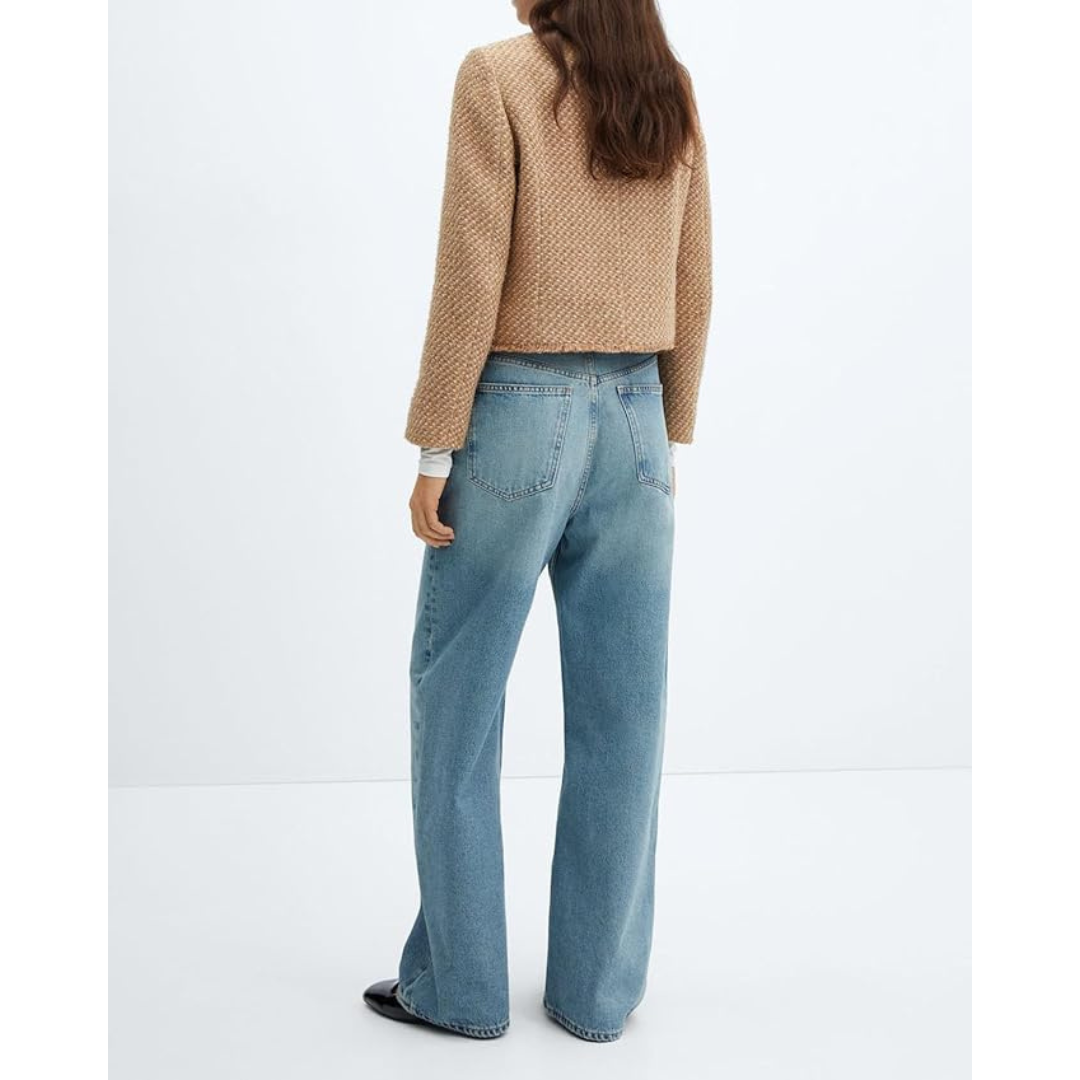 Zara | Dames Wollen Jas met Knoopsluiting en Gouden Details