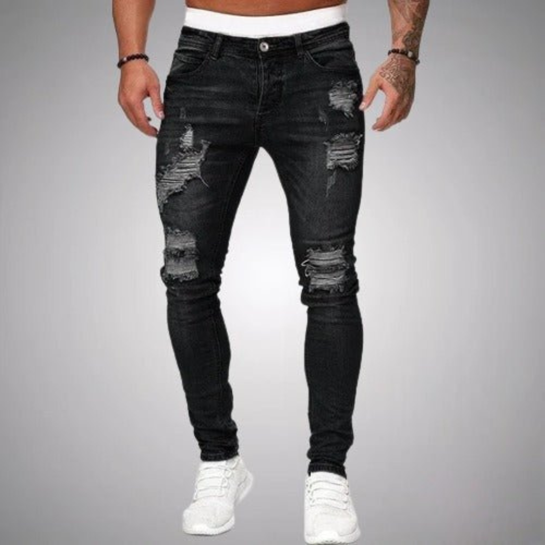 Dion | Heren Ripped Jeans | Slim Fit