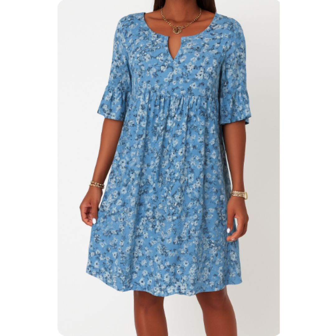 Tamara | Dames Zomer Jurk | Midi met Bloemenprint