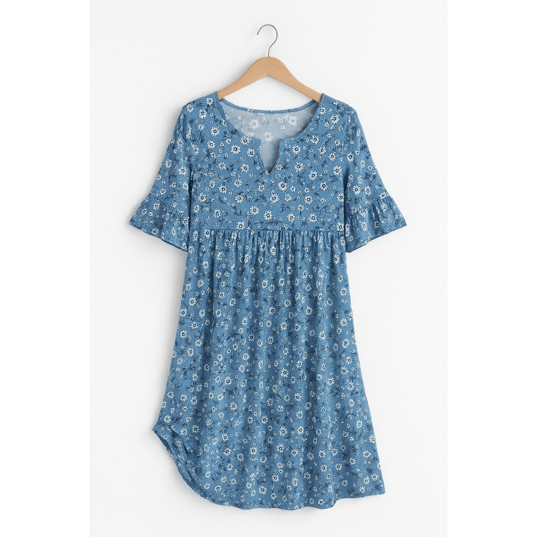 Tamara | Dames Zomer Jurk | Midi met Bloemenprint
