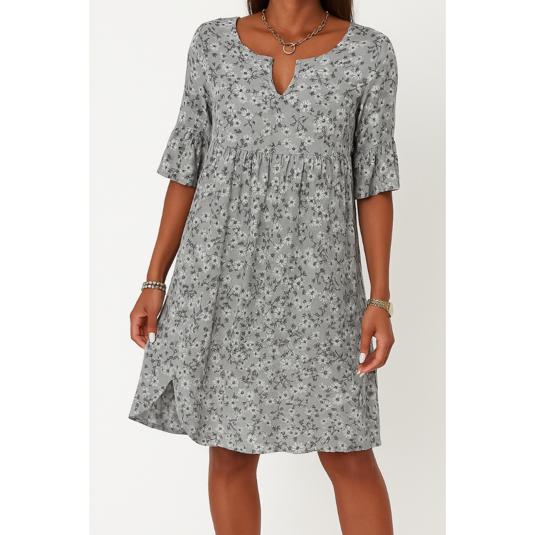 Tamara | Dames Zomer Jurk | Midi met Bloemenprint