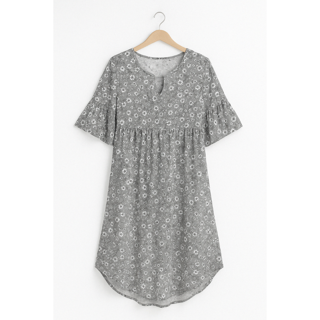 Tamara | Dames Zomer Jurk | Midi met Bloemenprint