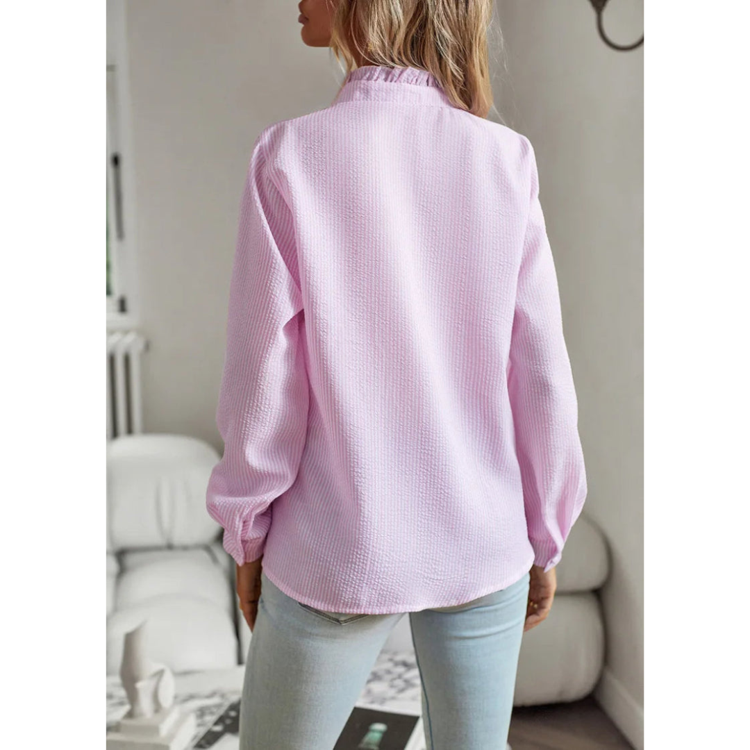 Zoë | Dames Overhemd Gestreept | Hoge Kwaliteit Blouse