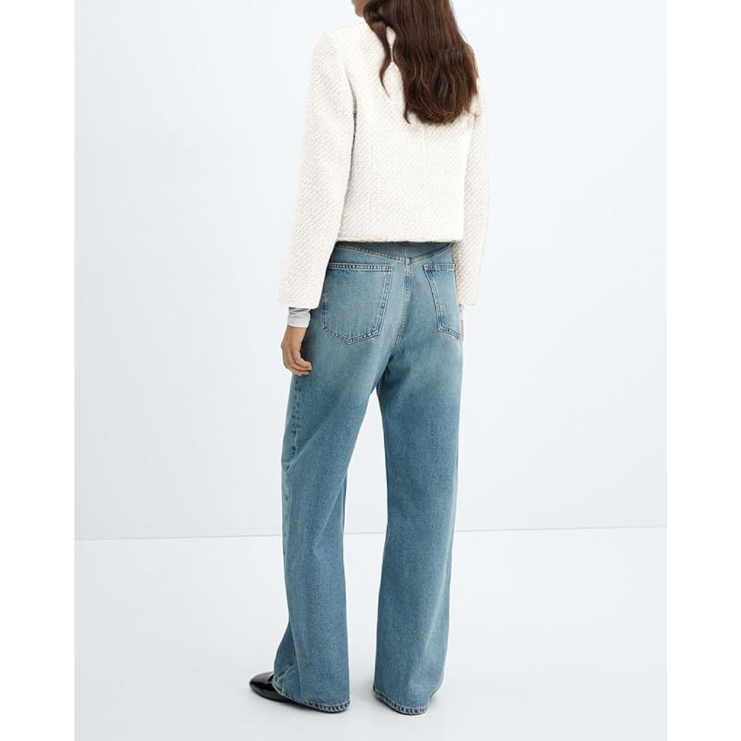 Zara | Dames Wollen Jas met Knoopsluiting en Gouden Details