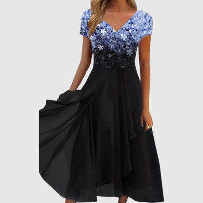 Meike | Dames Jurk | Midi Jurkje met bloemenprint