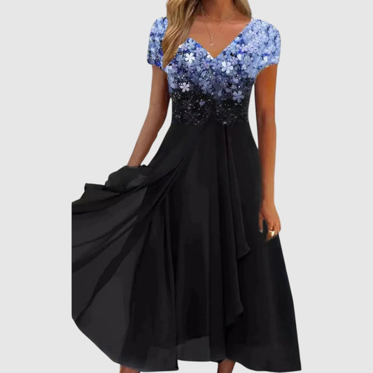 Meike | Dames Jurk | Midi Jurkje met bloemenprint