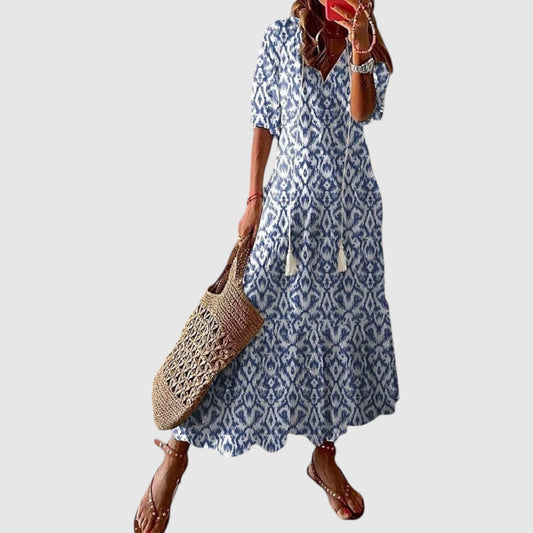 Patricia | Dames Jurk | Midi met Patroon