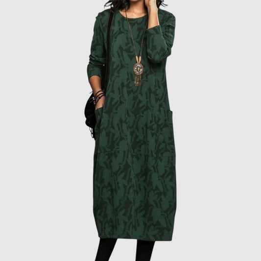 Elsa | Dames Jurk | Midi met Bloemenprint