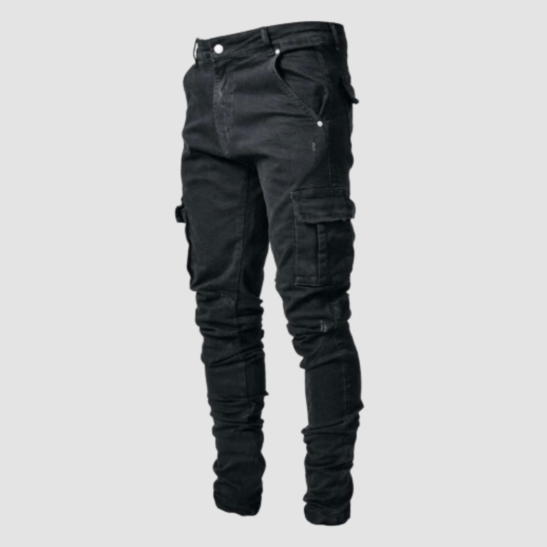 Sem | Heren Stretch Cargo Jeans | Slim Fit