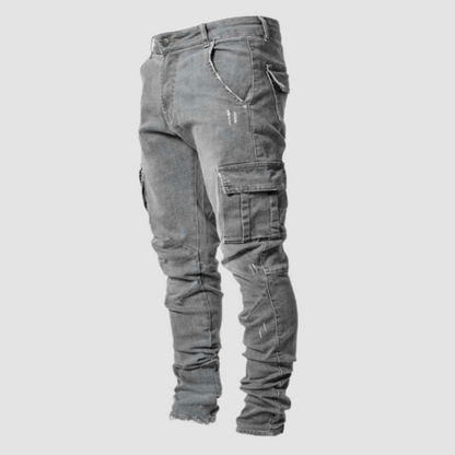 Sem | Heren Stretch Cargo Jeans | Slim Fit