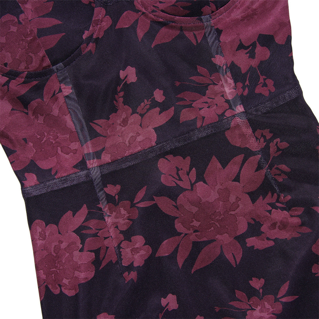 Sterre | Dames Bloemen Print Jurk | Maxi met Spaghettibandjes