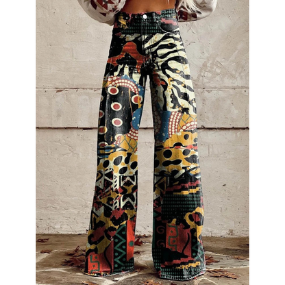 Tessa | Kleurrijke broek met Uniek Patroon