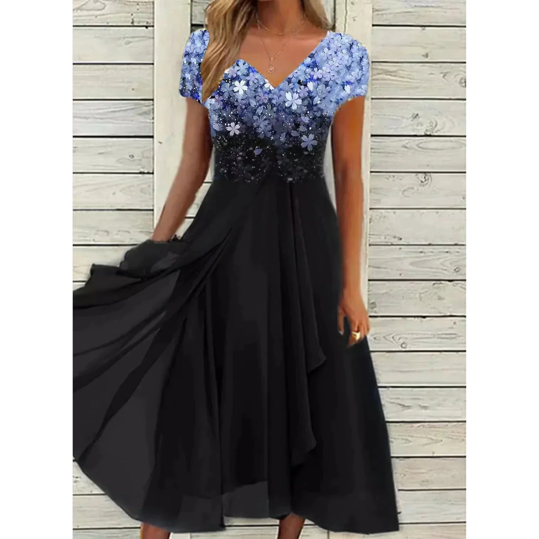 Meike | Dames Jurk | Midi Jurkje met bloemenprint