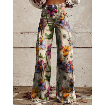 Tessa | Kleurrijke broek met Uniek Patroon