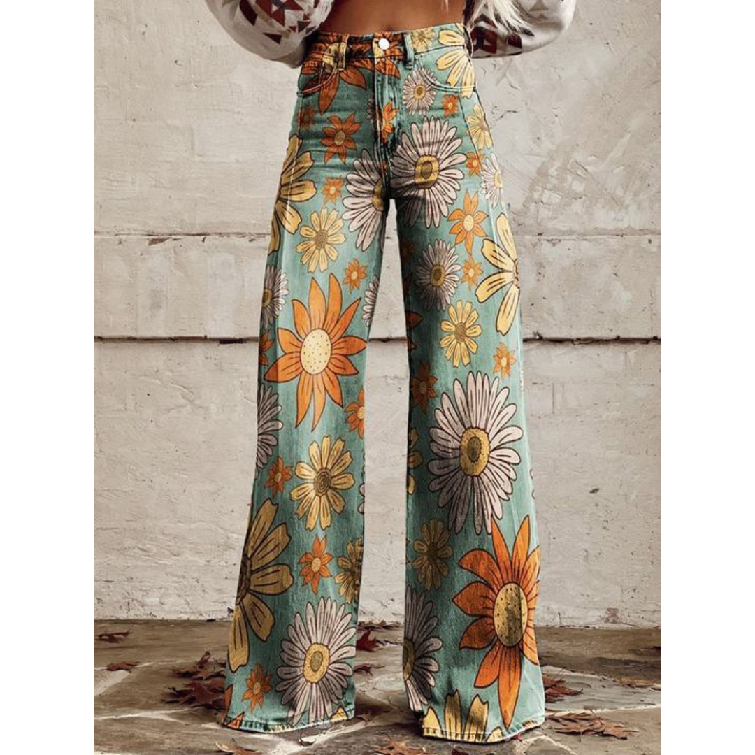 Tessa | Kleurrijke broek met Uniek Patroon