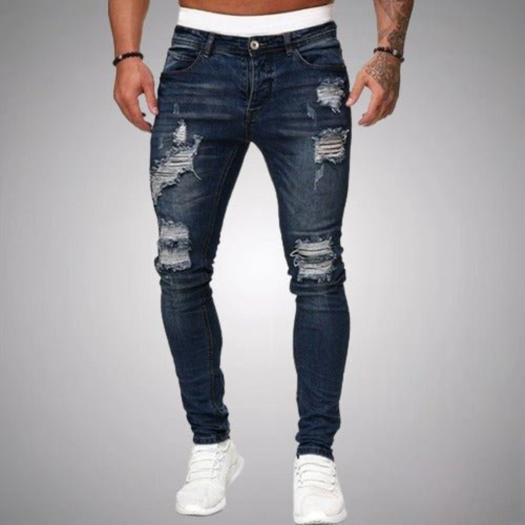 Dion | Heren Ripped Jeans | Slim Fit