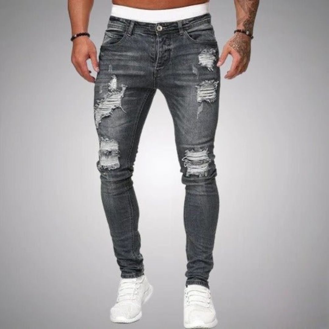 Dion | Heren Ripped Jeans | Slim Fit