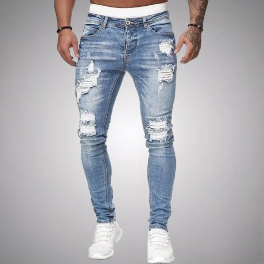 Dion | Heren Ripped Jeans | Slim Fit