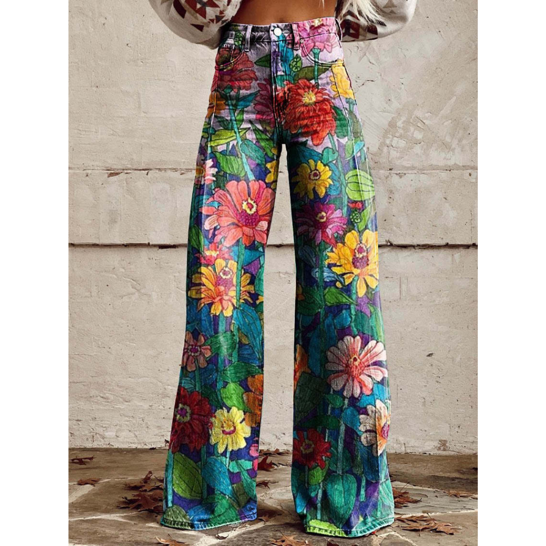 Tessa | Kleurrijke broek met Uniek Patroon