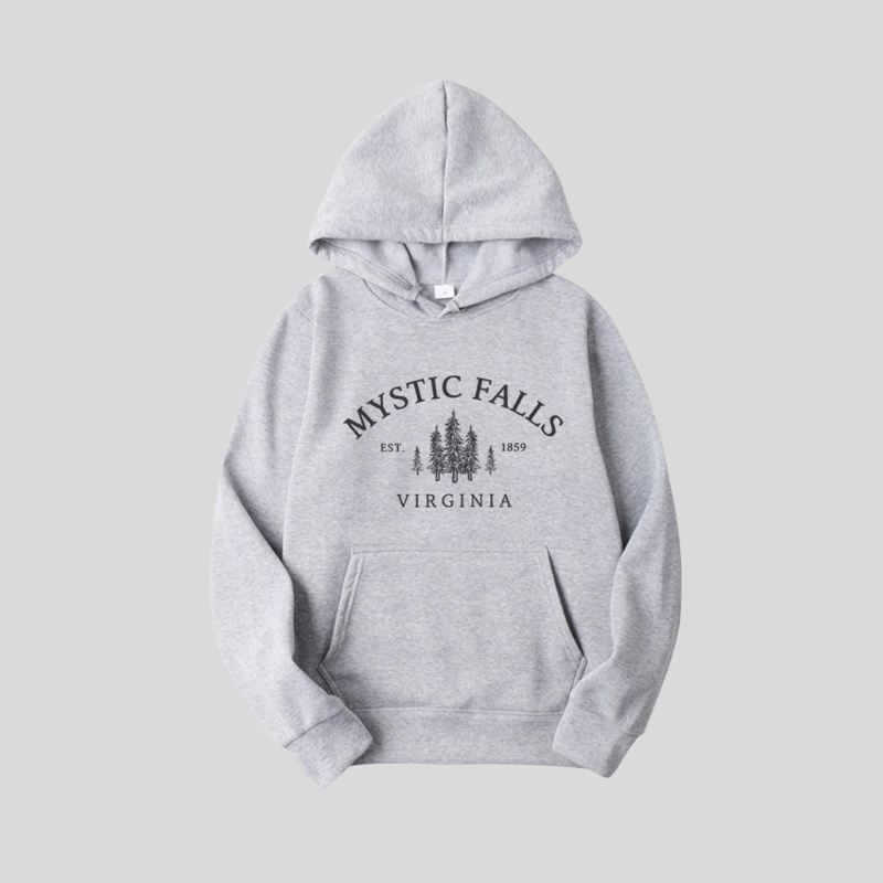 Mystic Falls Virginia Hoodie Salvatores Shirt Unisex Lange Mouw Ronde Hals Pullovers Hoodies Casual Trui Voor Vampierfans