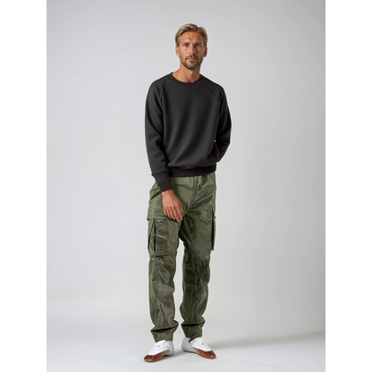 Sven | Heren Cargo Broek met Zijzakken | Comfortabele Pasvorm