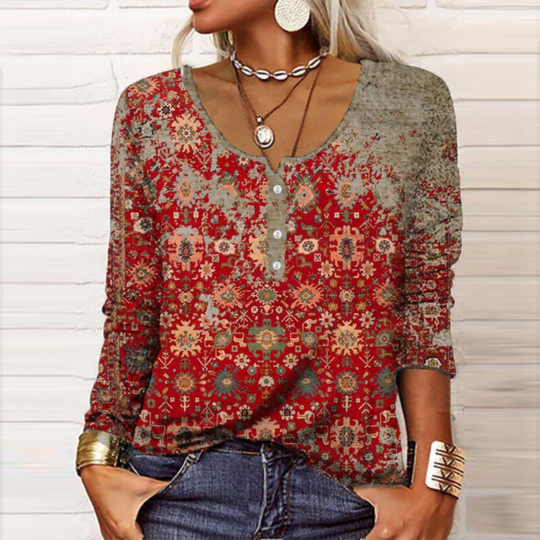 Marit | Dames Top met Print