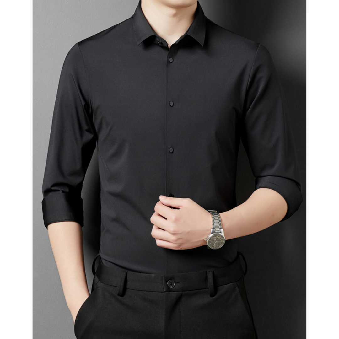 Robert | Heren Overhemd | Kreukherstellend stretchshirt