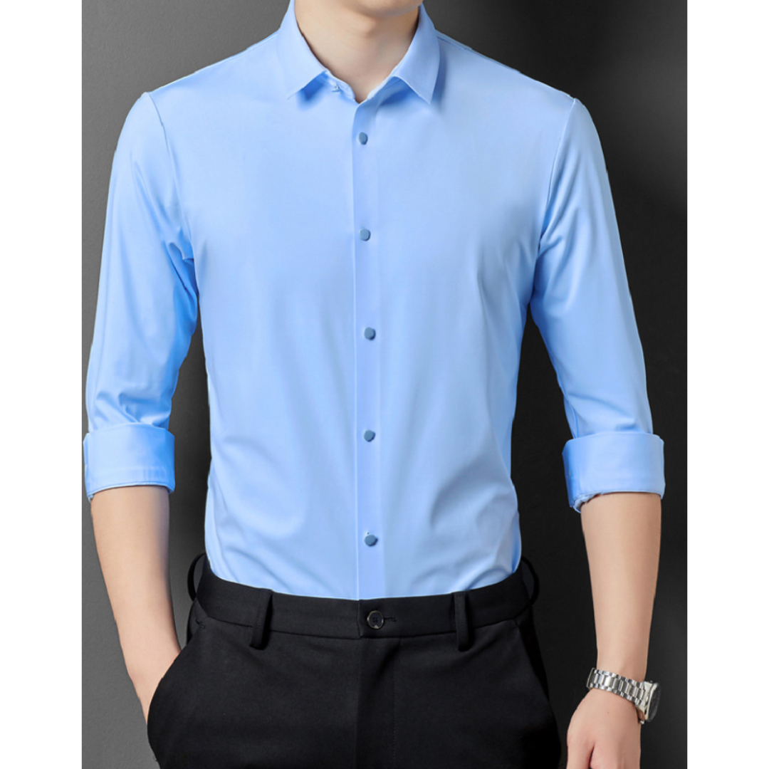 Robert | Heren Overhemd | Kreukherstellend stretchshirt