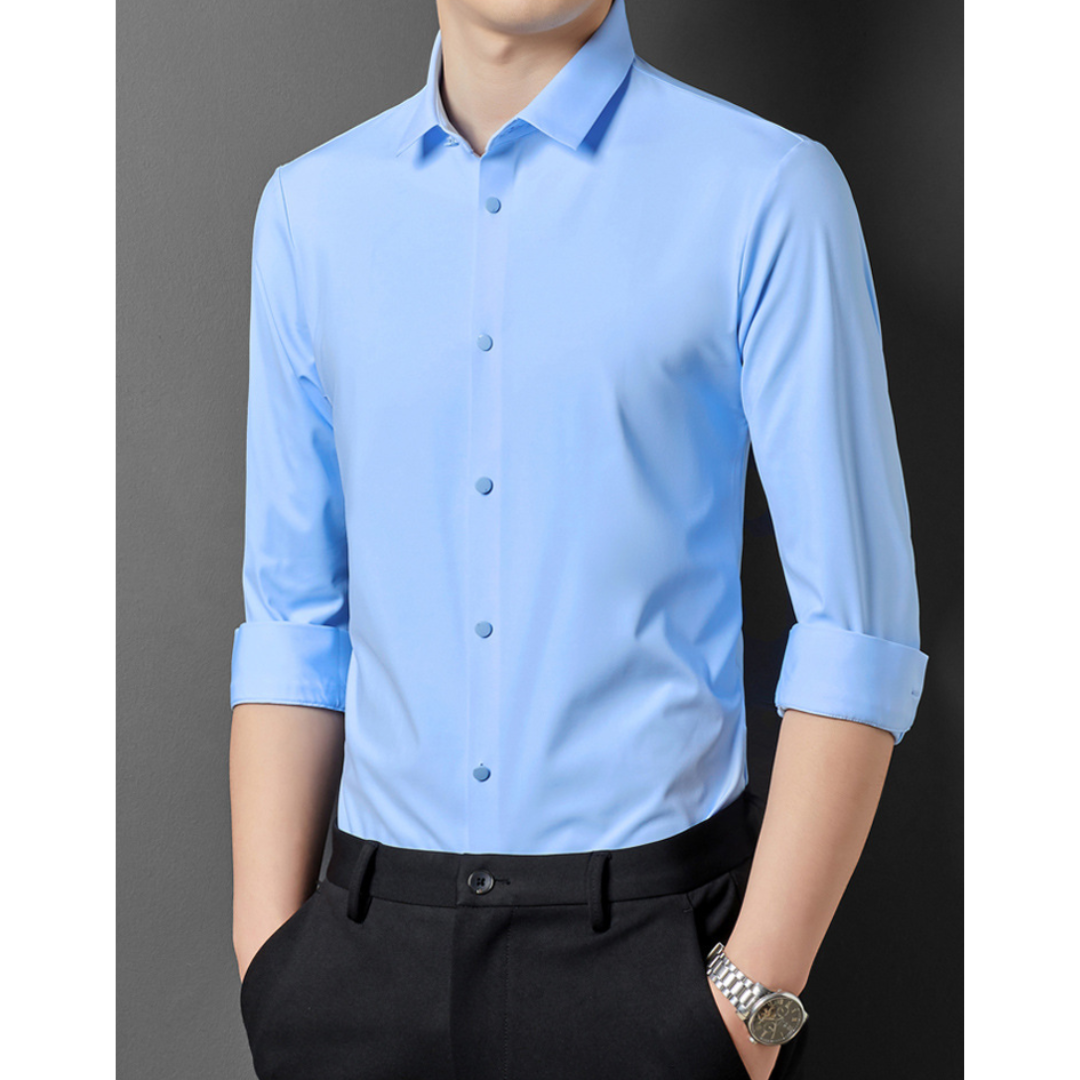 Robert | Heren Overhemd | Kreukherstellend stretchshirt