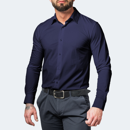 Robert | Heren Overhemd | Kreukherstellend stretchshirt