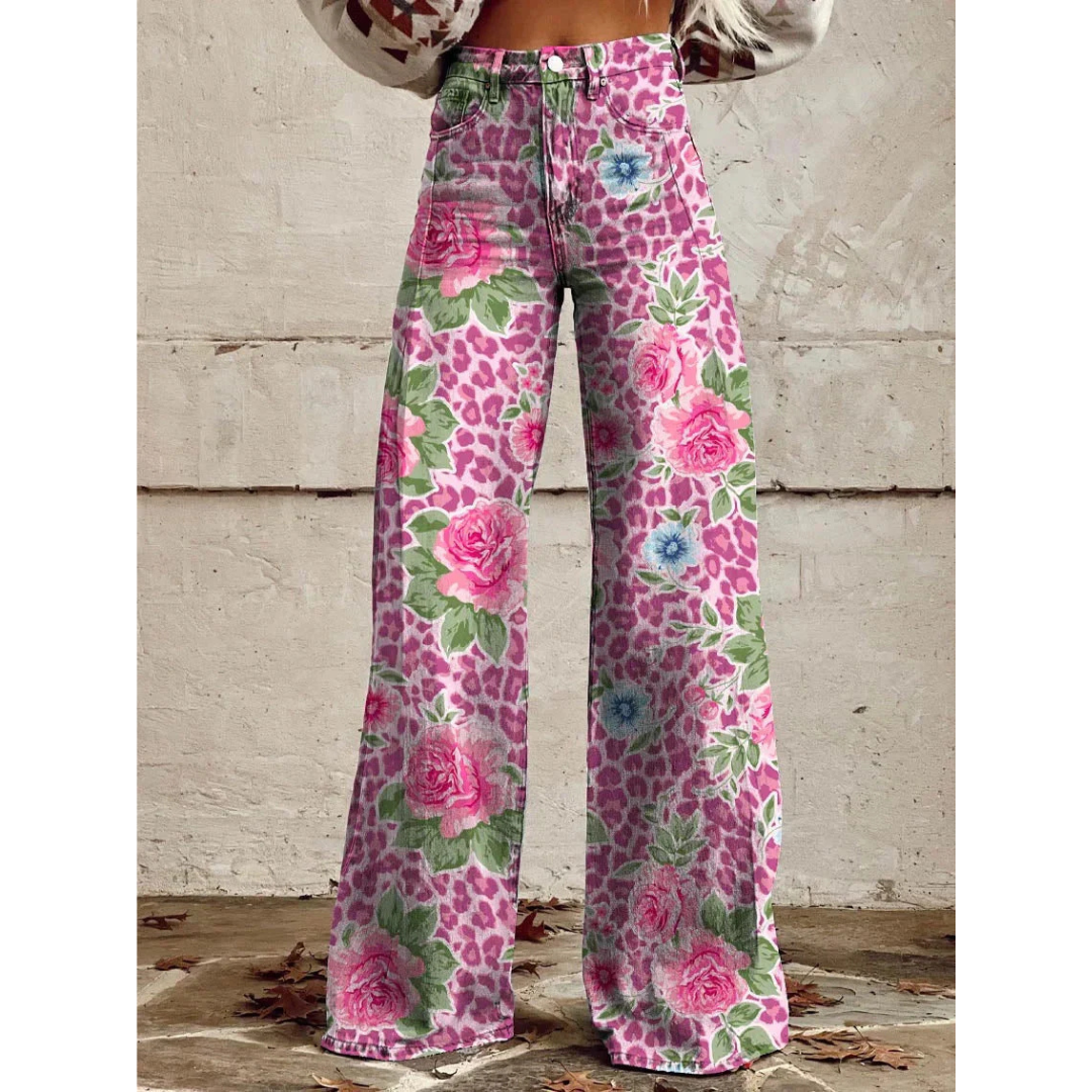 Tessa | Kleurrijke broek met Uniek Patroon