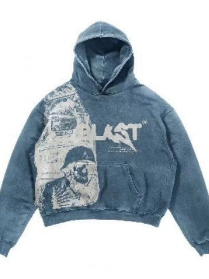 Unisex Streetwear Hoodie met Grafische Print – Oversized Pasvorm | Meerdere Kleuren