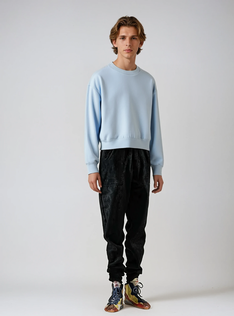 Stijn | Heren Corduroy Broek | Wijde Losse Jogger voor Dagelijks Comfort