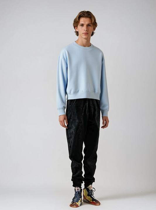 Stijn | Heren Corduroy Broek | Wijde Losse Jogger voor Dagelijks Comfort