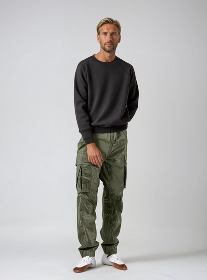 Sven | Heren Cargo Broek met Zijzakken | Comfortabele Pasvorm