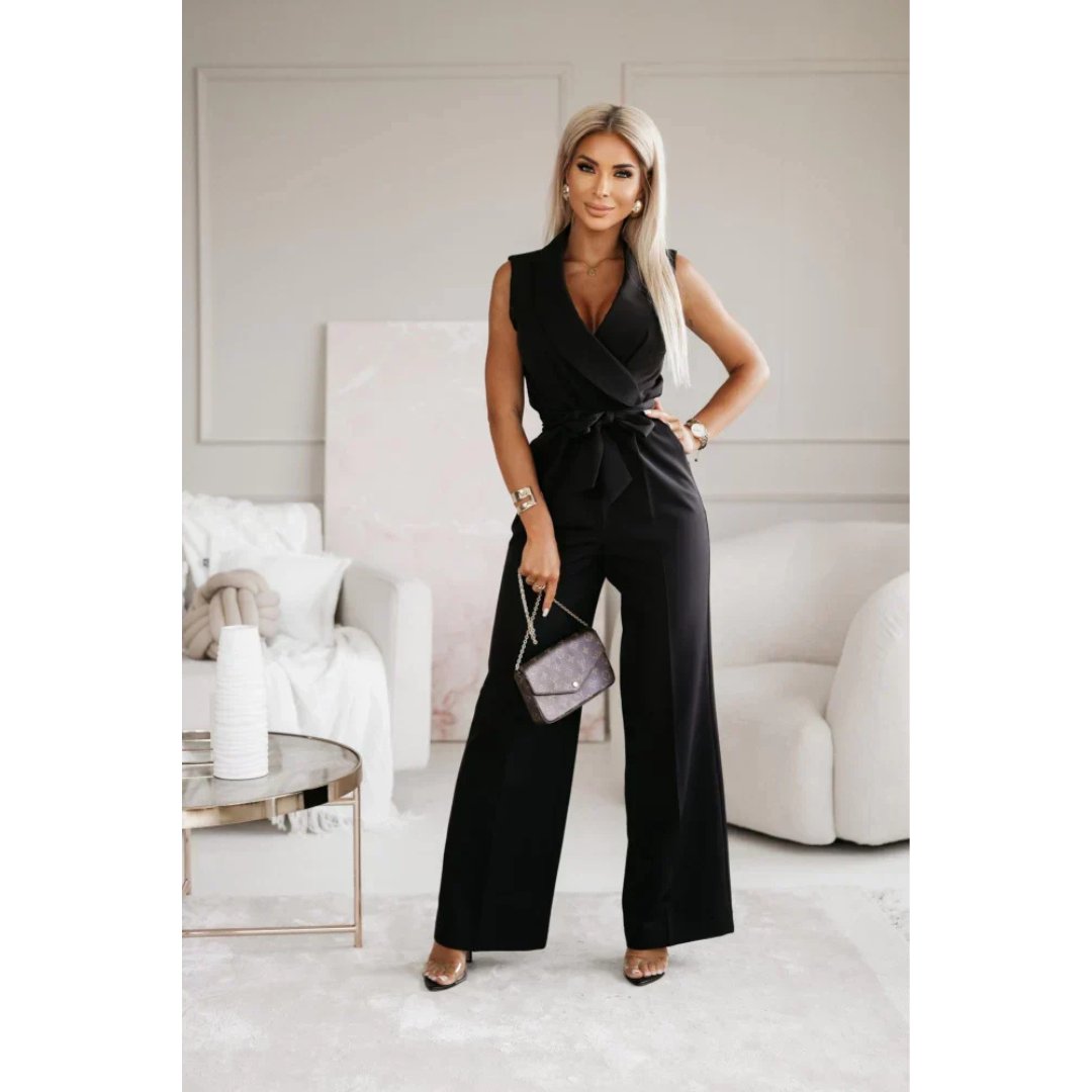 Nina | Dames Jumpsuit | Luchtige Stof met Strik