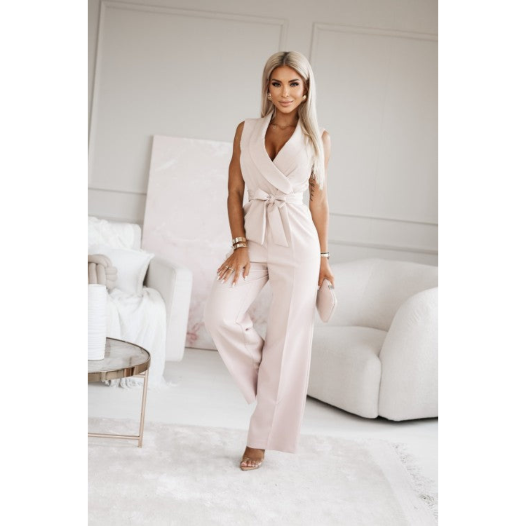 Nina | Dames Jumpsuit | Luchtige Stof met Strik