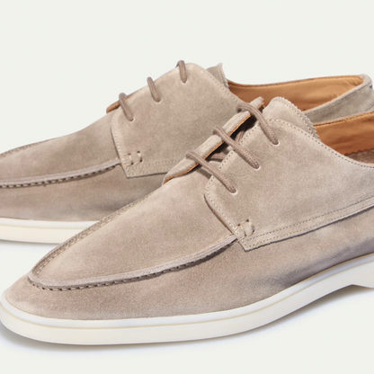 Jens | Heren Loafers | Suède Instapschoenen met Veters
