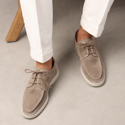 Jens | Heren Loafers | Suède Instapschoenen met Veters