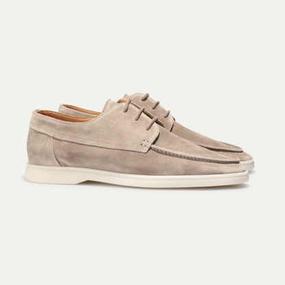 Jens | Heren Loafers | Suède Instapschoenen met Veters