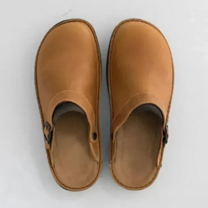 Clogs | Unisex | Leren Instappers met Comfortzool