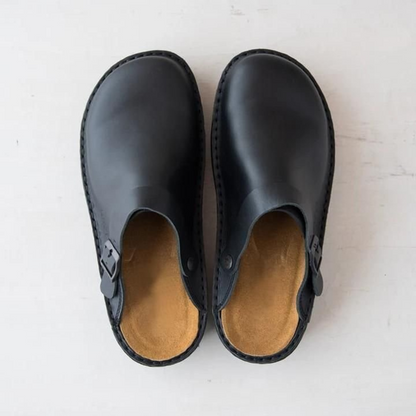Clogs | Unisex | Leren Instappers met Comfortzool