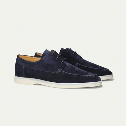 Jens | Heren Loafers | Suède Instapschoenen met Veters