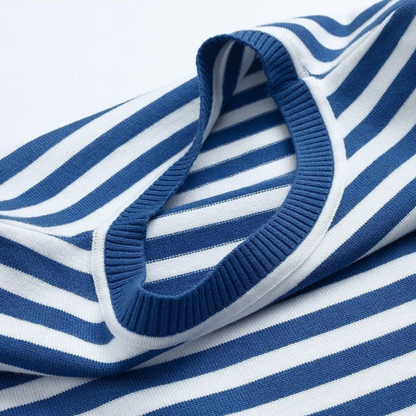 Elin | Dames Gestreepte Longsleeve met Ronde Hals