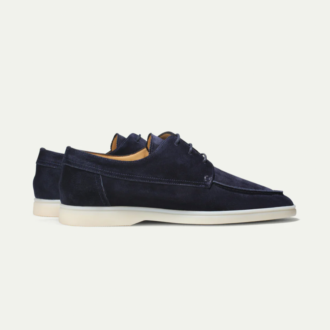 Jens | Heren Loafers | Suède Instapschoenen met Veters