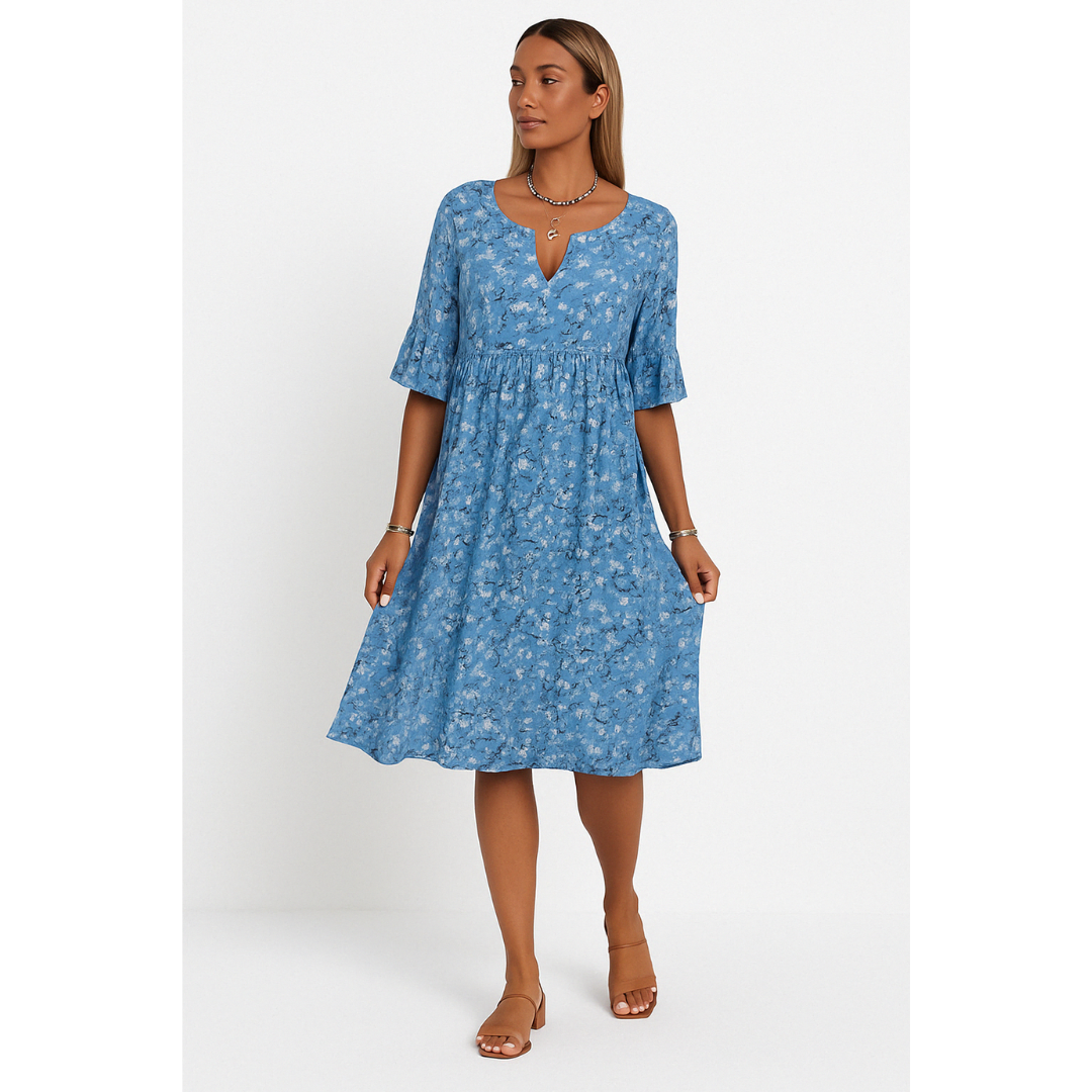 Tamara | Dames Zomer Jurk | Midi met Bloemenprint