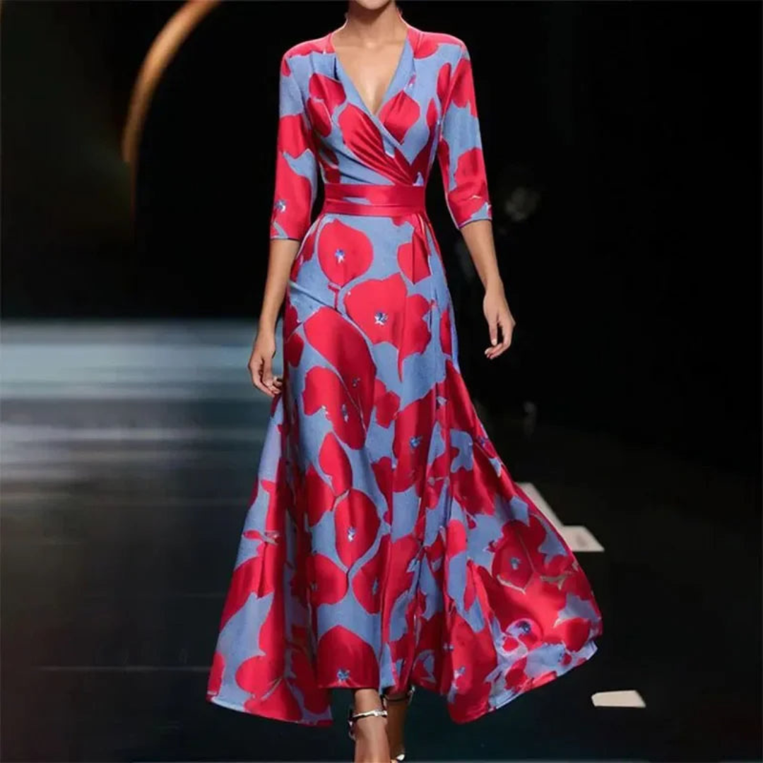 Zola | Dames Jurk | Maxi met Korte Mouwen